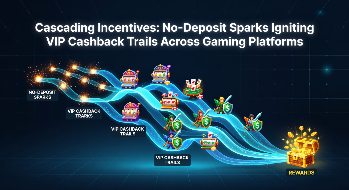 Diagramm veranschaulicht VIP-Stufen mit Cashback-Prozentsätzen und No-Deposit-Einstiegspunkten auf verschiedenen Gaming-Plattformen
