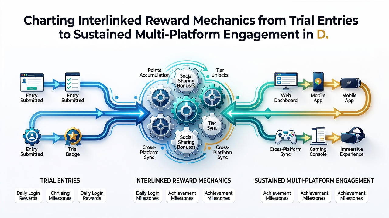 Visualisierung der Übergänge zwischen Trial-Eintritten und multi-plattform Engagement in Gaming-Umgebungen